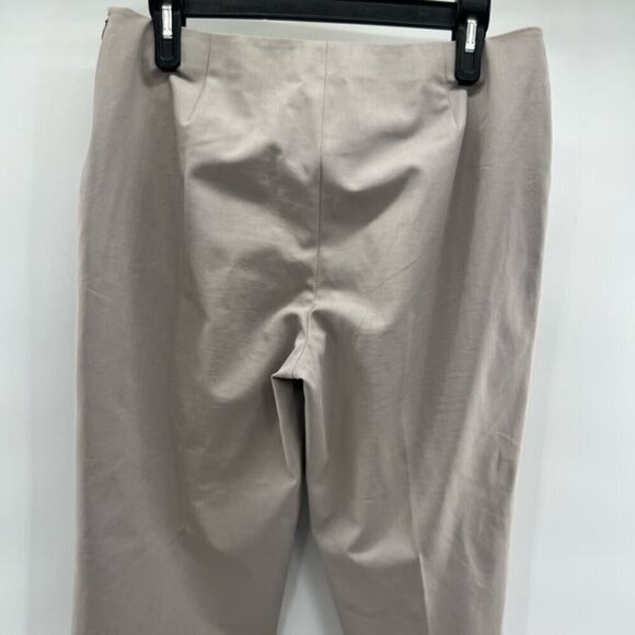 Lafayette 148 New York grey cotton ankle trousers pants size 6 side zip - Picture 5 of 11
